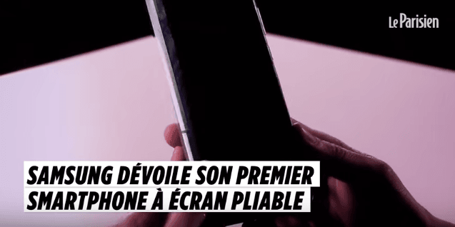 VIDÉO. Samsung dévoile son premier mobile avec écran pliable