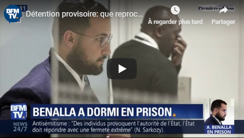 VIDÉO. France : Alexandre Benalla placé en détention provisoire