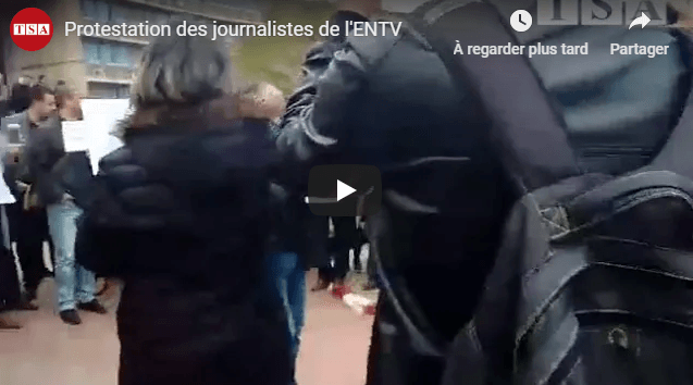 VIDÉO. Les journalistes de l’ENTV organisent un sit-in