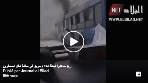 VIDÉO. Un bus de l’Etusa prend feu devant la Grande mosquée