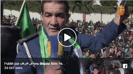 VIDÉO. Le policier qui a manifesté à Béjaia : « Chorta ou chaâb, khawa khawa »