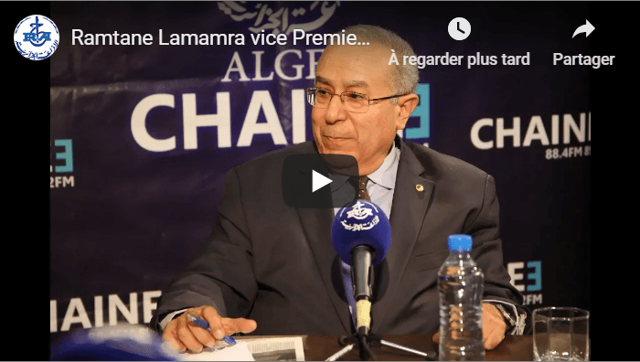 VIDEO. Réécoutez la première interview de Ramtane Lamamra aux médias publics
