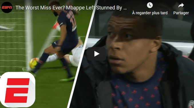 VIDÉO. France : l&rsquo;incroyable raté d&rsquo;un joueur du PSG