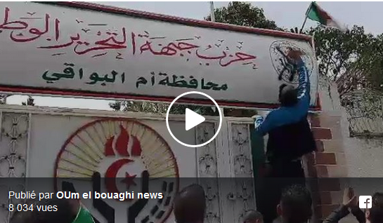 VIDÉO. Des citoyens s’en prennent au siège du FLN à Oum El Bouaghi