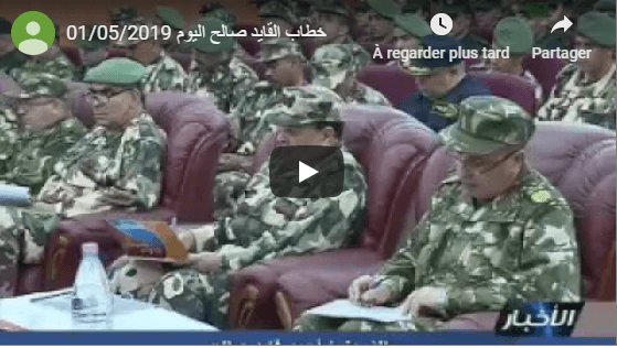 VIDÉO. Gaïd Salah appelle au dialogue pour résoudre la crise