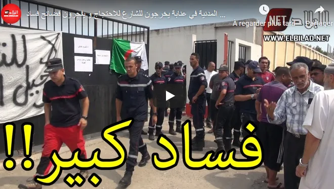 VIDÉO. Annaba : des agents de la protection civile dénoncent la issaba