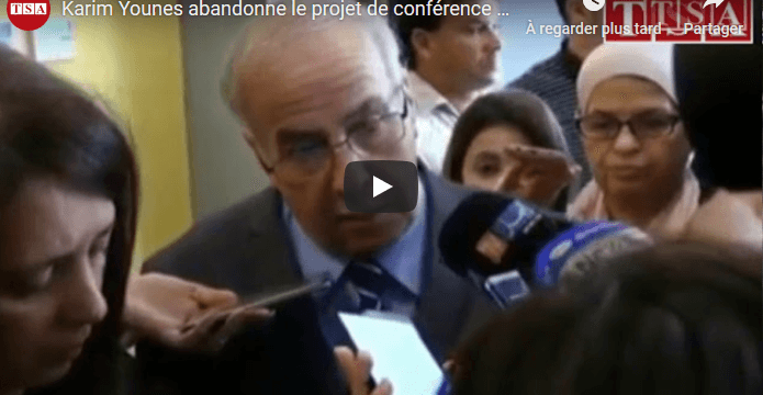 VIDÉO. Karim Younes abandonne le projet de conférence nationale