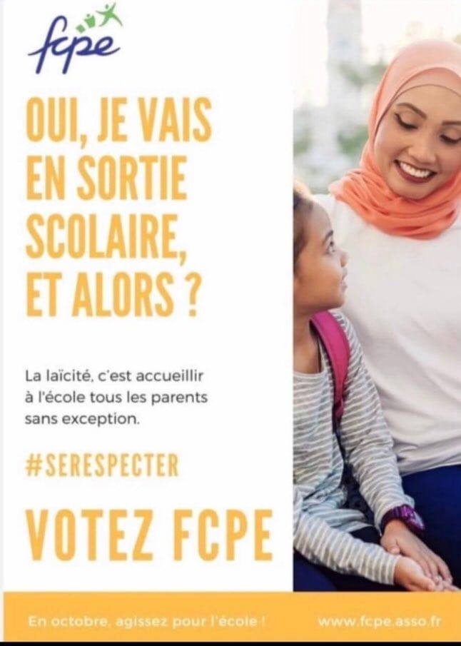 France : la diffusion d’une affiche avec une femme voilée provoque la polémique