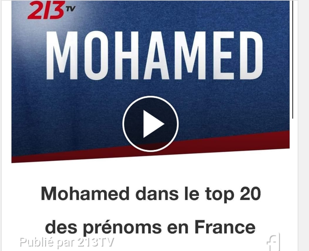 VIDÉO. Mohamed dans le top 20 des prénoms en France