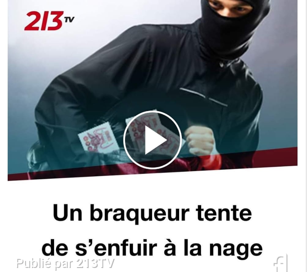 VIDÉO. Bejaia : un braqueur tente de fuir à la nage