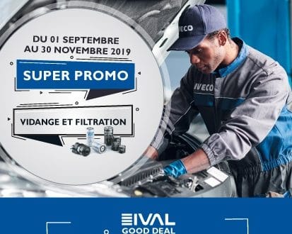 25 % de remise sur filtration et vidange chez IVAL