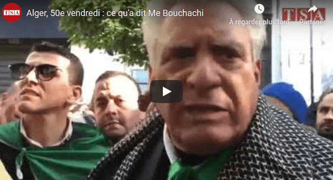 VIDÉO. Me Bouchachi sur le 50e vendredi : « rien n’a changé »