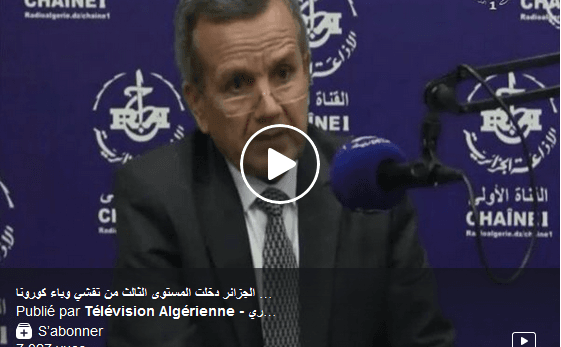 VIDÉO. « L&rsquo;Algérie est entrée en phase 3 de l&rsquo;épidémie »