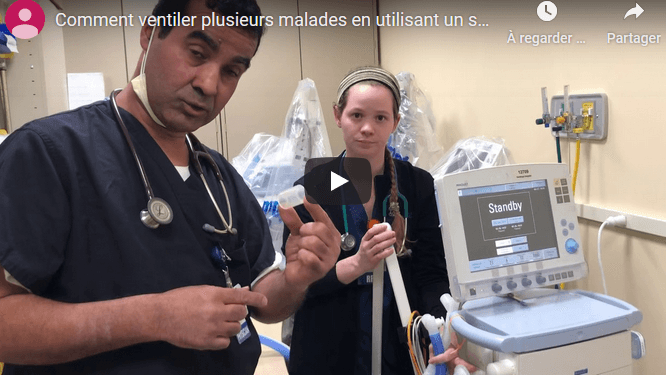 VIDÉO. Un médecin algérien basé aux USA explique comment utiliser un seul respirateur pour plusieurs malades