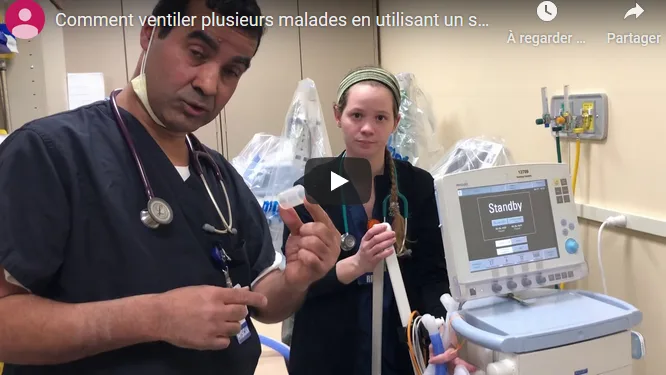 VIDÉO. Un médecin algérien basé aux USA explique comment utiliser un seul respirateur pour plusieurs malades