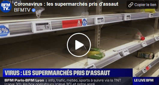 VIDÉO. Coronavirus en France : les supermarchés pris d’assaut