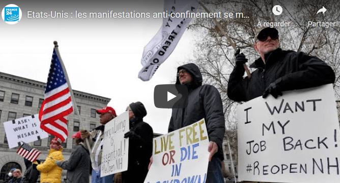 VIDÉO. Les manifestations anti-confinement se multiplient aux États-Unis