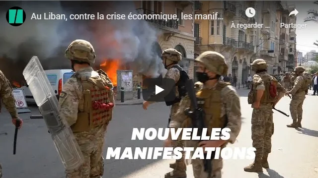 VIDÉO. Liban : deuxième nuit de heurts entre manifestants et l&rsquo;armée