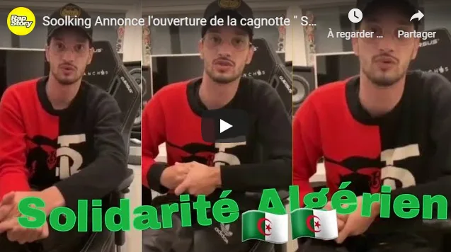 VIDÉO. Covid-19 : Soolking lance « Solidarité Algérie »