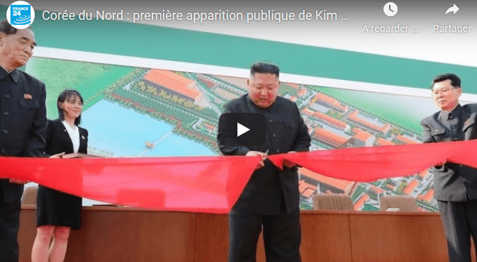 VIDÉO. Corée du Nord : Kim Jong-un réapparait en public et met fin aux rumeurs sur son décès