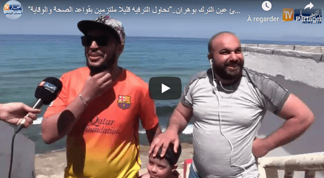 VIDÉO. Oran : des citoyens à la plage en plein confinement