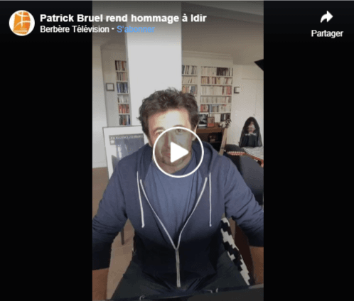 VIDÉO. Patrick Bruel : « Idir m&rsquo;a ébloui par son parcours »