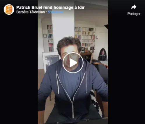 VIDÉO. Patrick Bruel : « Idir m&rsquo;a ébloui par son parcours »