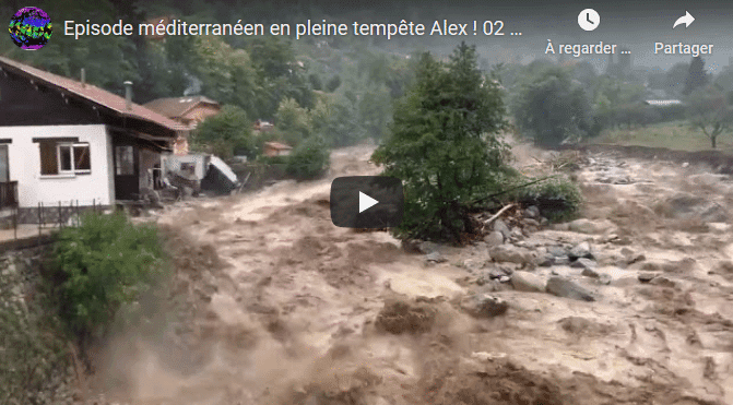 VIDÉO – France : les images impressionnantes de la tempête Alex