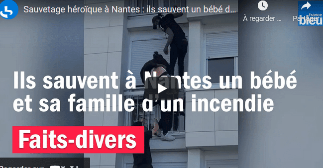 VIDÉO. Une famille sauvée des flammes par des riverains