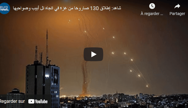 Pluie de roquettes palestiniennes sur Tel-Aviv –Vidéos
