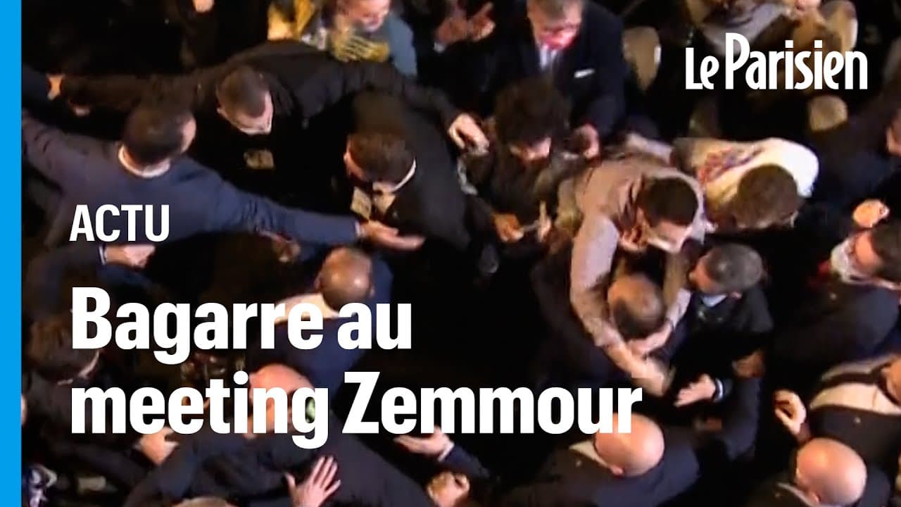 VIDEO. France : violents incidents lors du 1er meeting d’Eric Zemmour