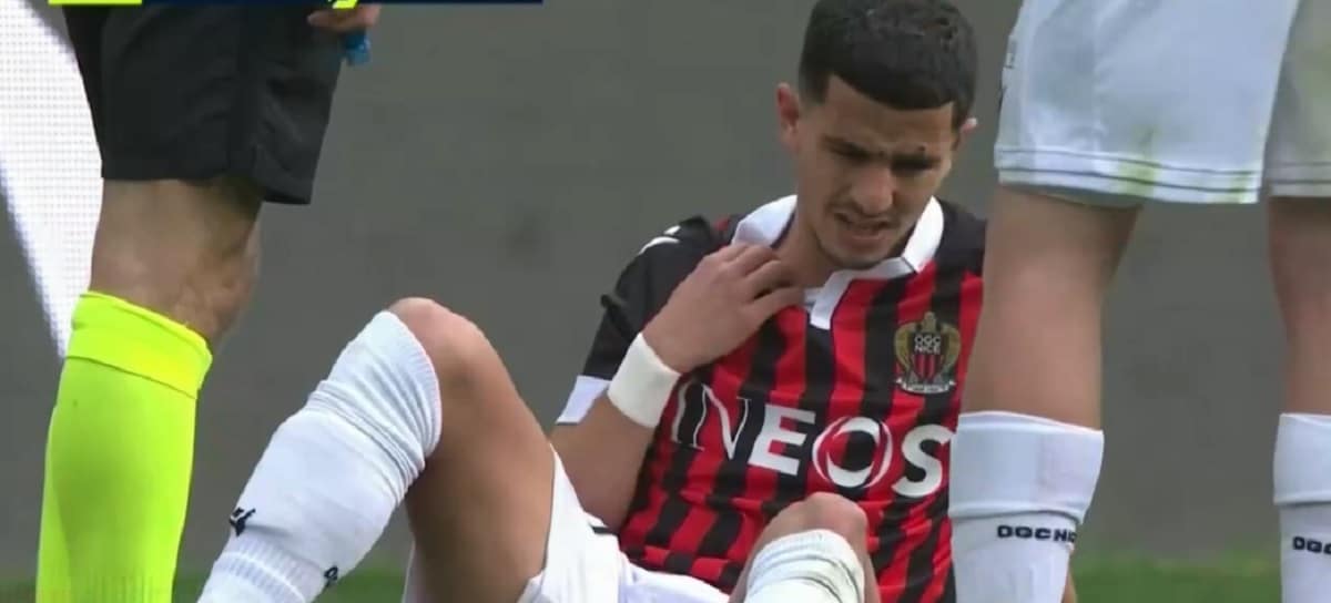 OGC Nice : Youcef Atal se blesse à nouveau