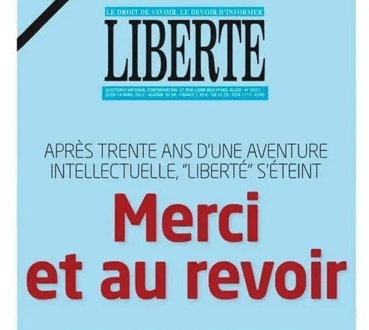 Journal Liberté : une mort qui ne profite à personne
