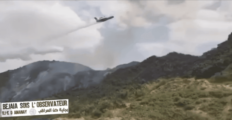 VIDÉO. Incendies : le Beriev B-200 en action sur les hauteurs de Bejaia