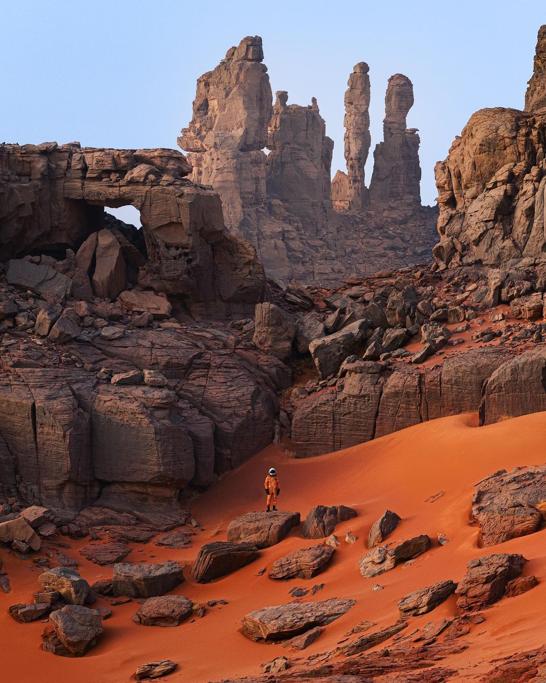 Un morceau de la planète Mars dans le désert algérien