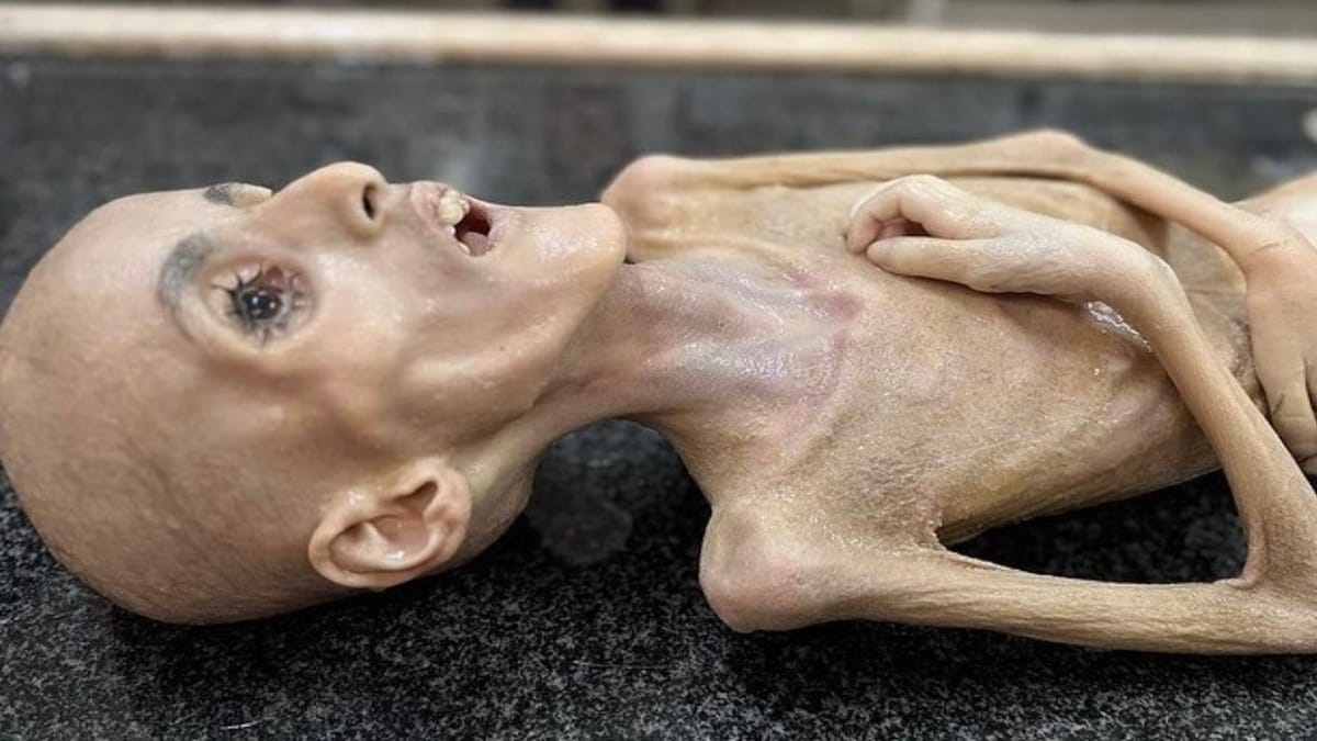 L’image insoutenable de l’enfant Yazel Al Kafarneh, mort de faim à Gaza