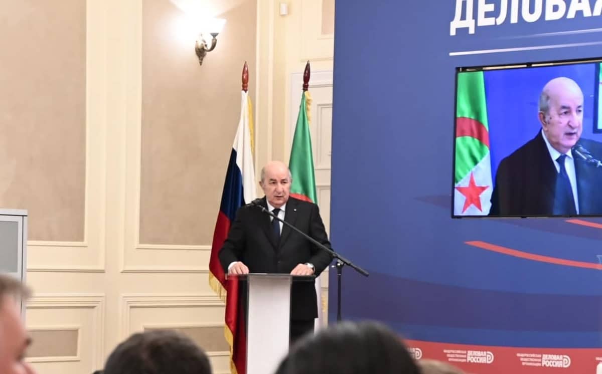 Algérie – Russie : les mots forts de Tebboune devant Poutine
