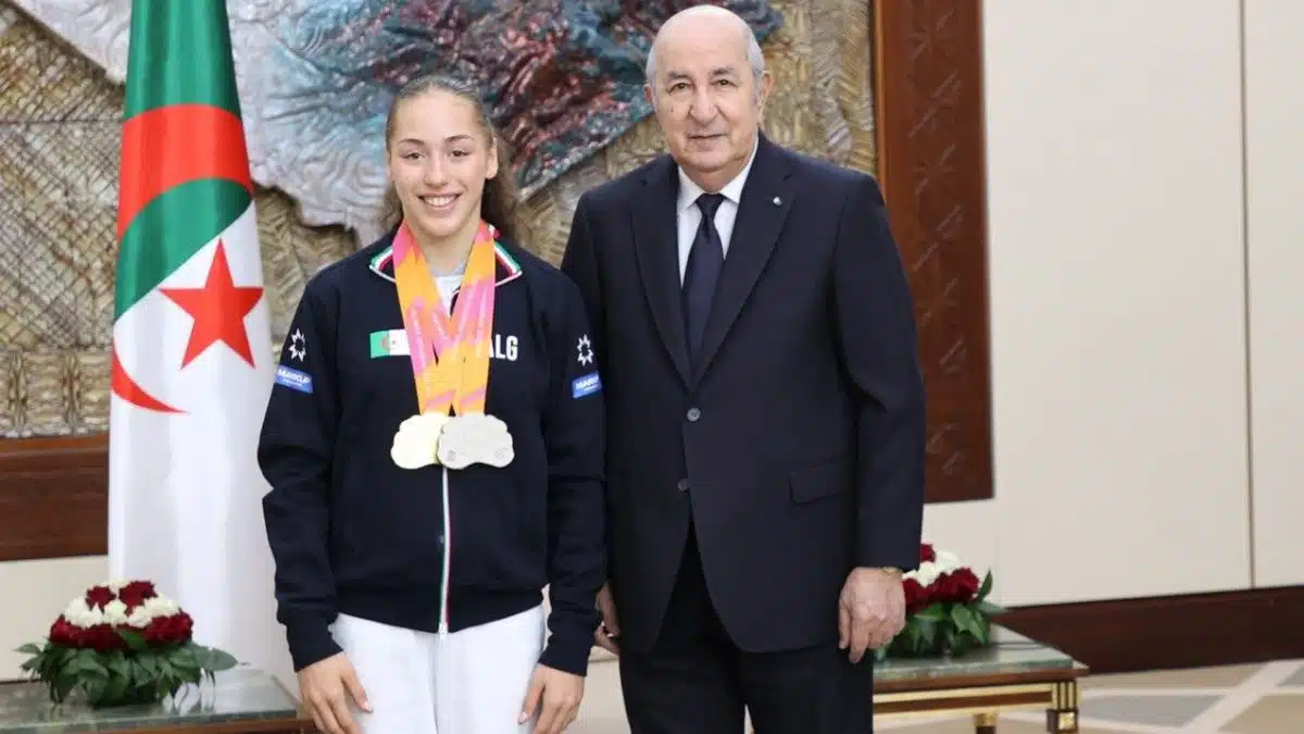 Vidéo. Tebboune reçoit la championne algérienne Kaylia Nemour