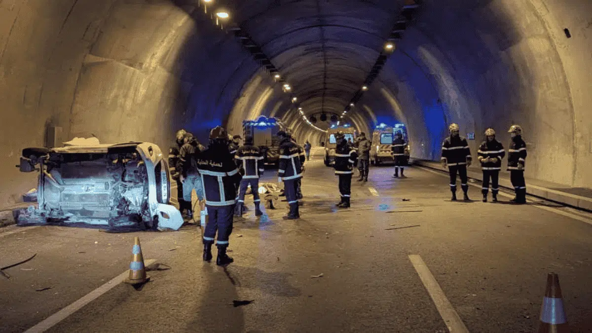 Algérie : tragédie routière dans le tunnel de la Chiffa, 4 morts (Photos)