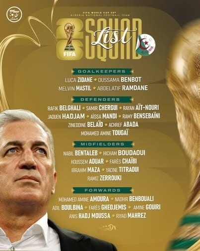Alerte. Mondial 2026 : Petkovic dévoile la liste de l’équipe d’Algérie