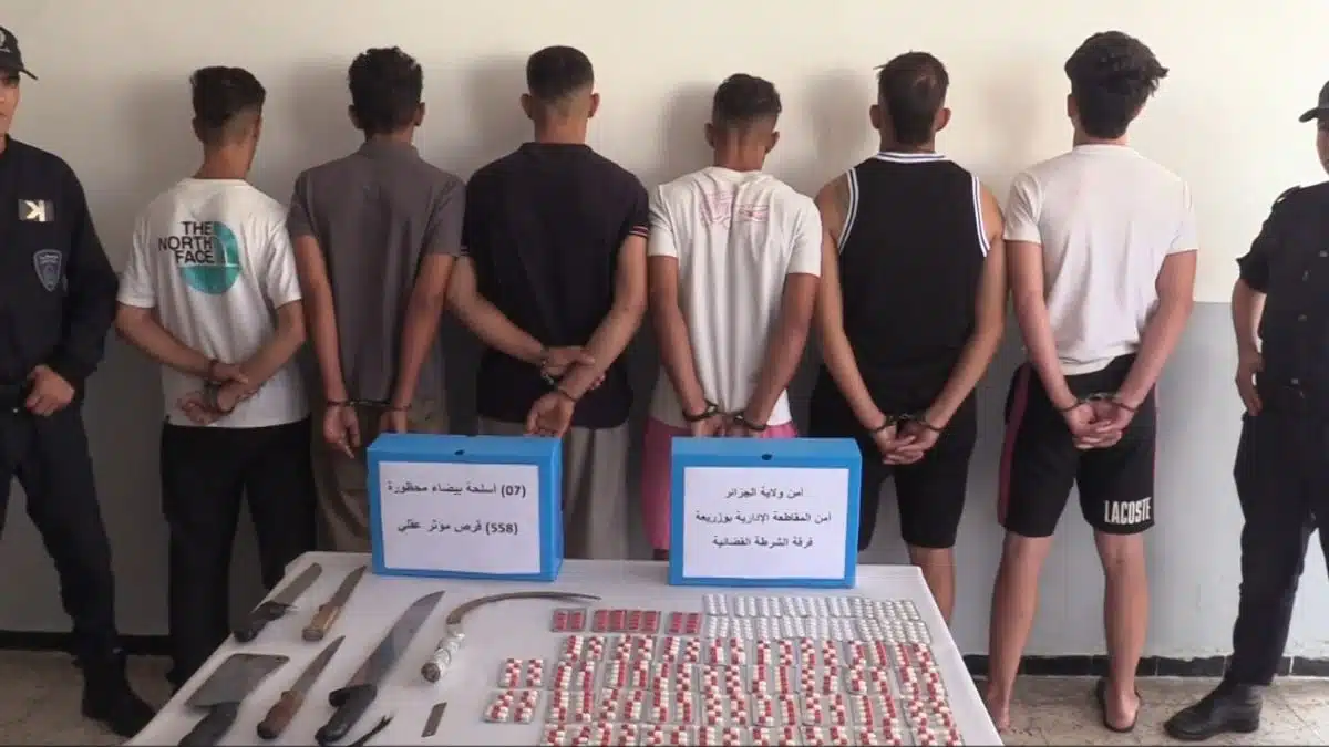 Opération spectaculaire de la police contre les bandes de quartiers à Alger : 42 arrestations‬