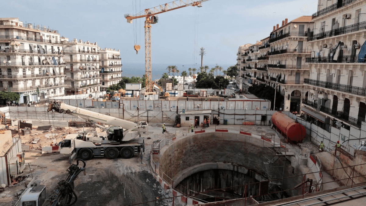 Métro d&rsquo;Alger : le chantier Place des Martyrs – Bab El Oued en images